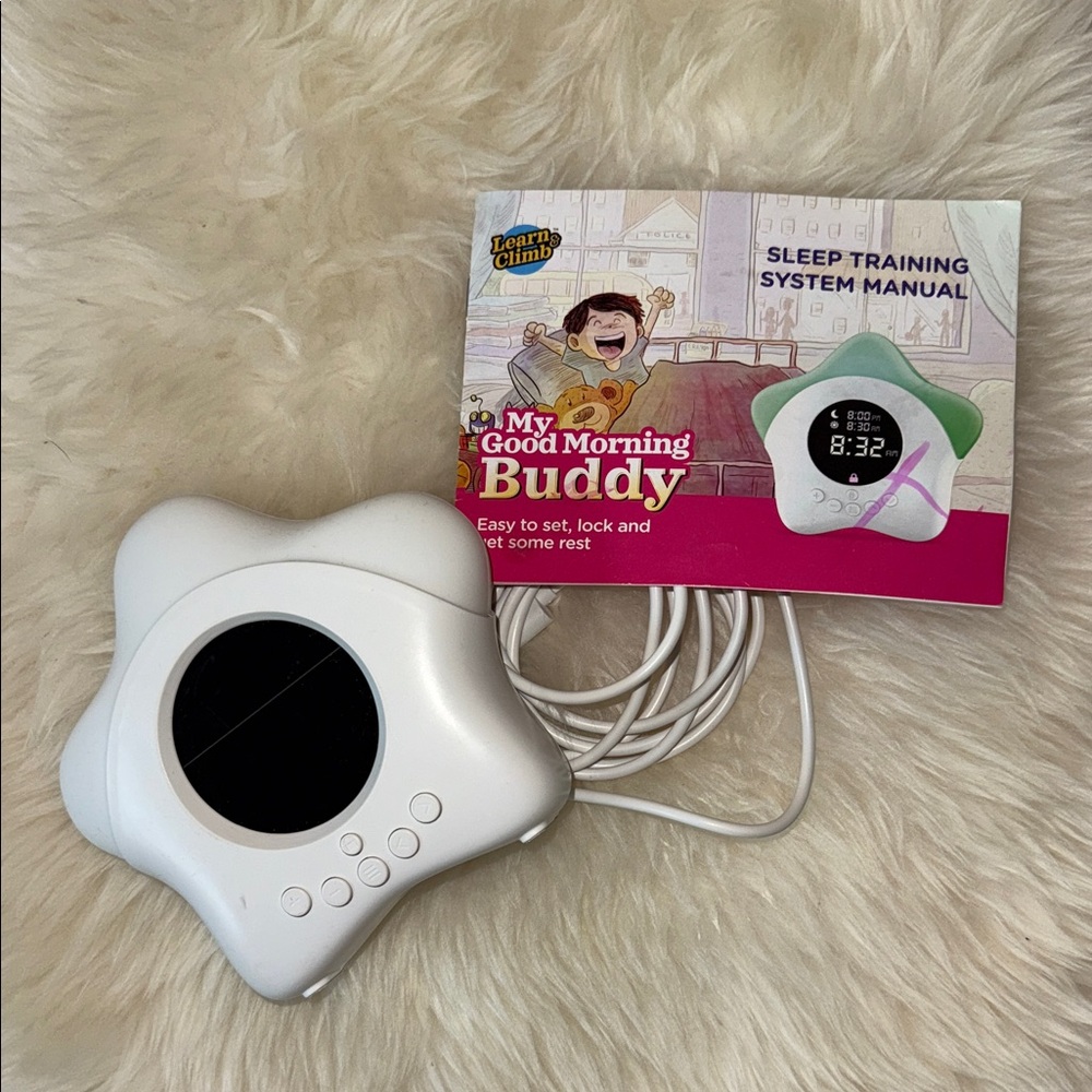 My Good Morning Buddy Sleep Trainer - White Star OK-TO-WAKE Clock